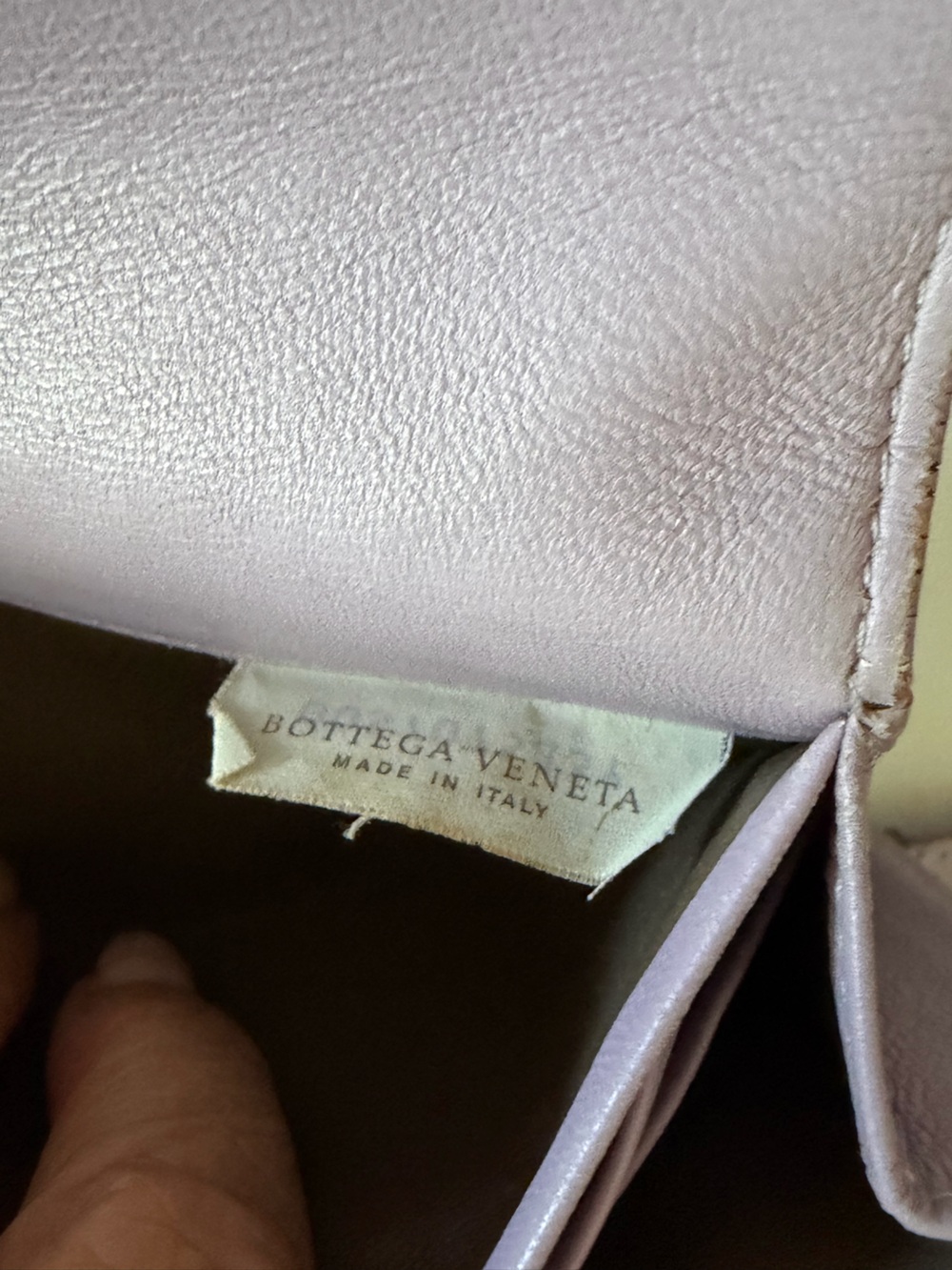 Bottega Veneta Woven Leather Clutch Wallet in Mauve Pink - Picture 6 of 6